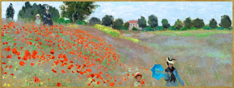 Tableau Célèbre Monet Les Coquelicots Orsay